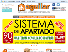 Tablet Screenshot of aguilarrefacciones.com